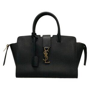 SAINT LAURENT PARIS Baby Tote Downtown Black Leather - Handbag 996-082225